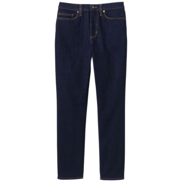LANDS’‎ END High Rise Slim Ankle Jeans Stretch Dark Wash Denim Women’s 6 - Picture 1 of 11